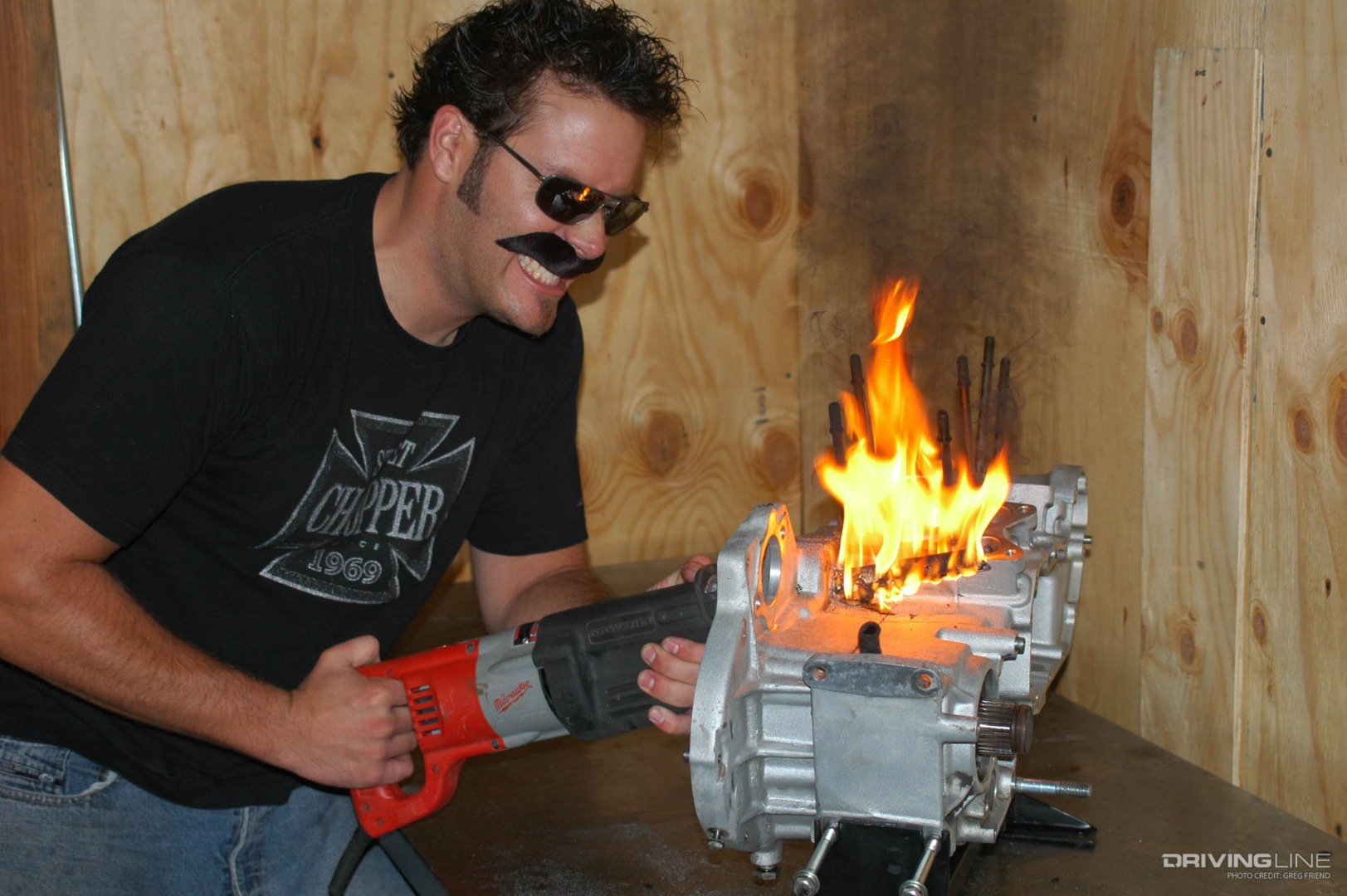 Greg Friend Flaming Sawzall of Death
