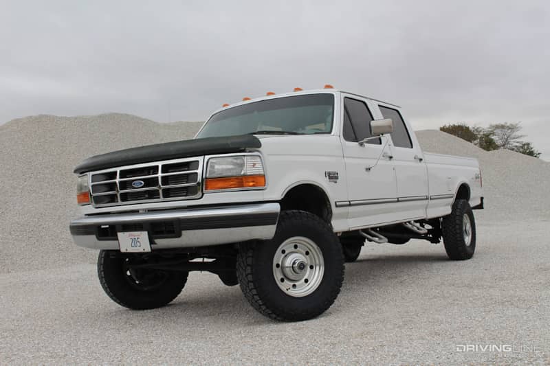 1997 Ford F350 with a Power Stroke diesel engine
