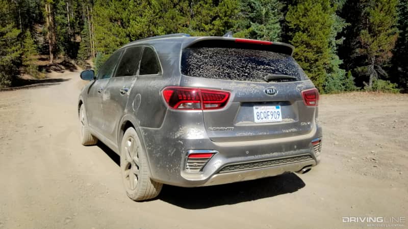 Kia Sorento rear three-quarters