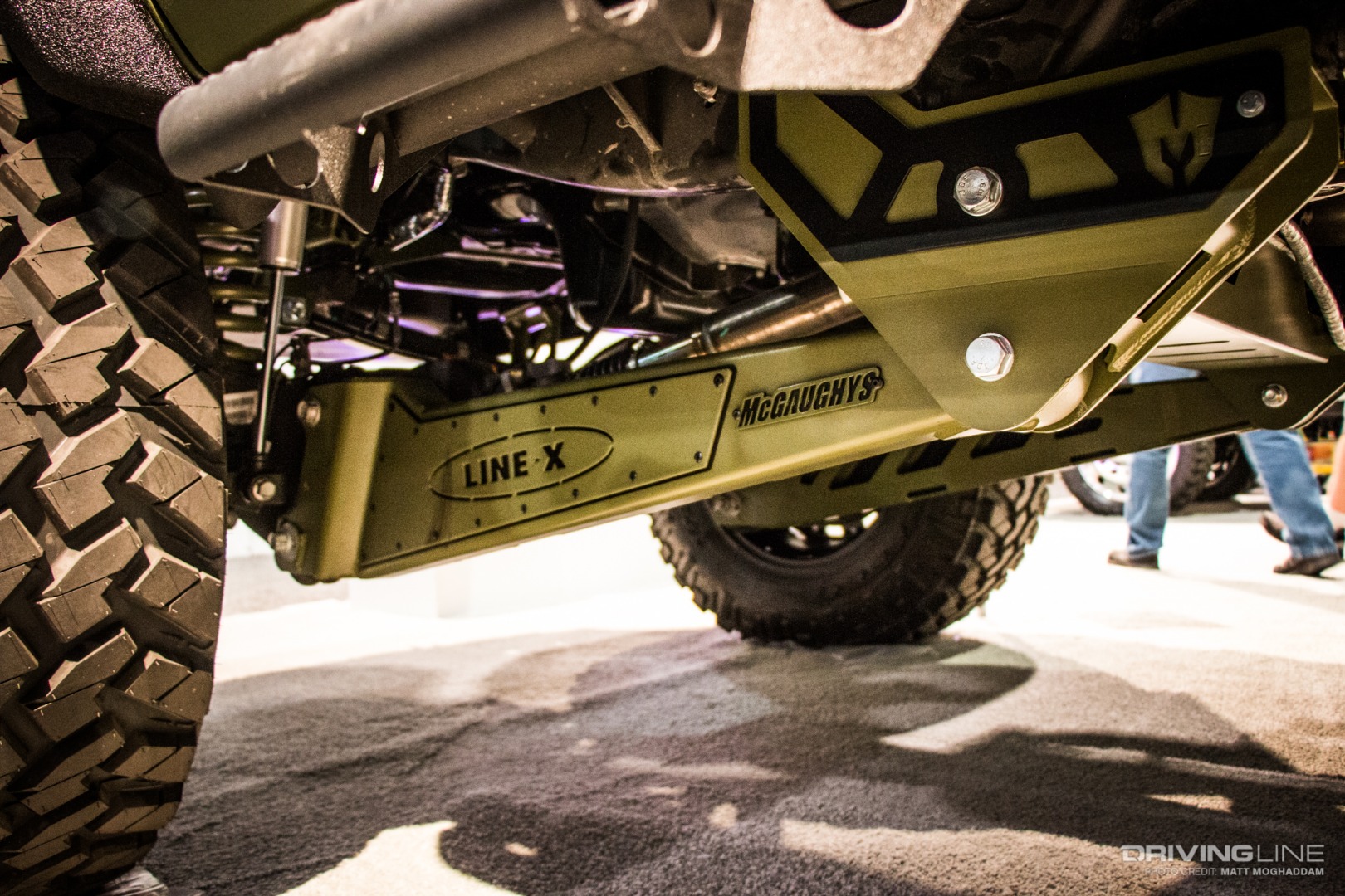 Line-X sprayed suspension