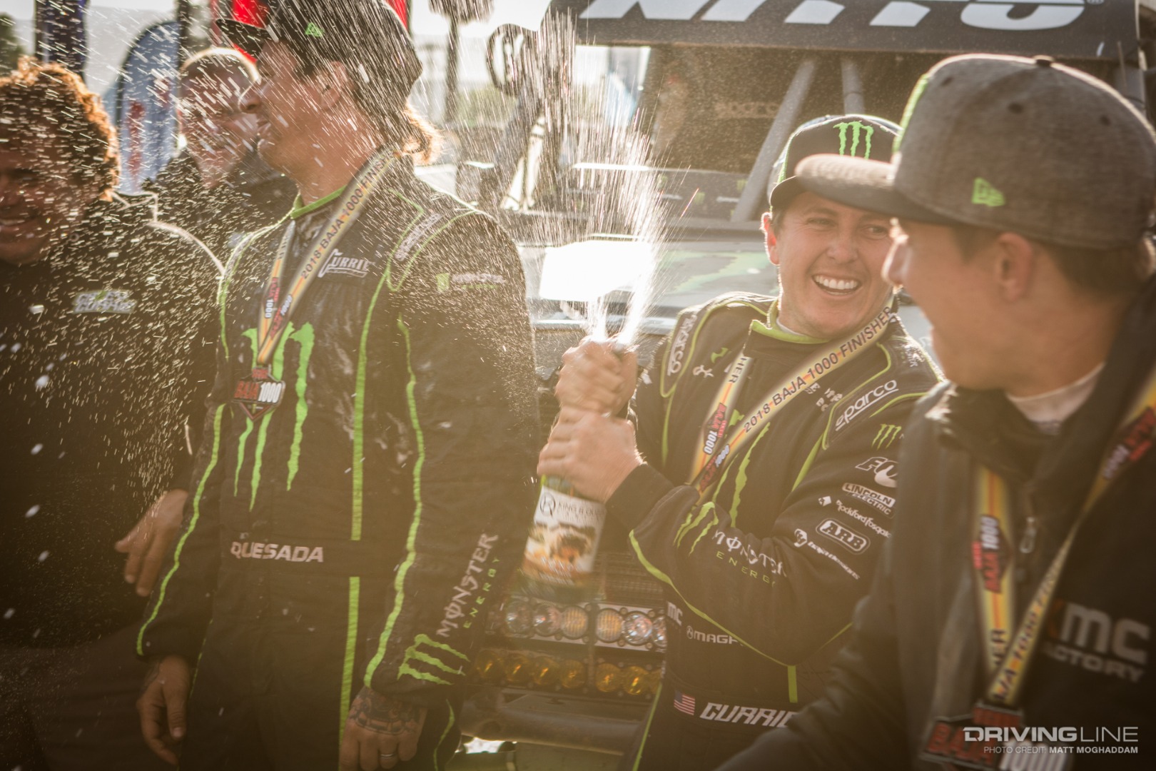 Casey celebrating his win