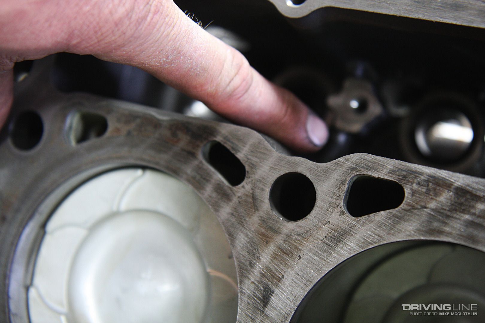 cracked power stroke block