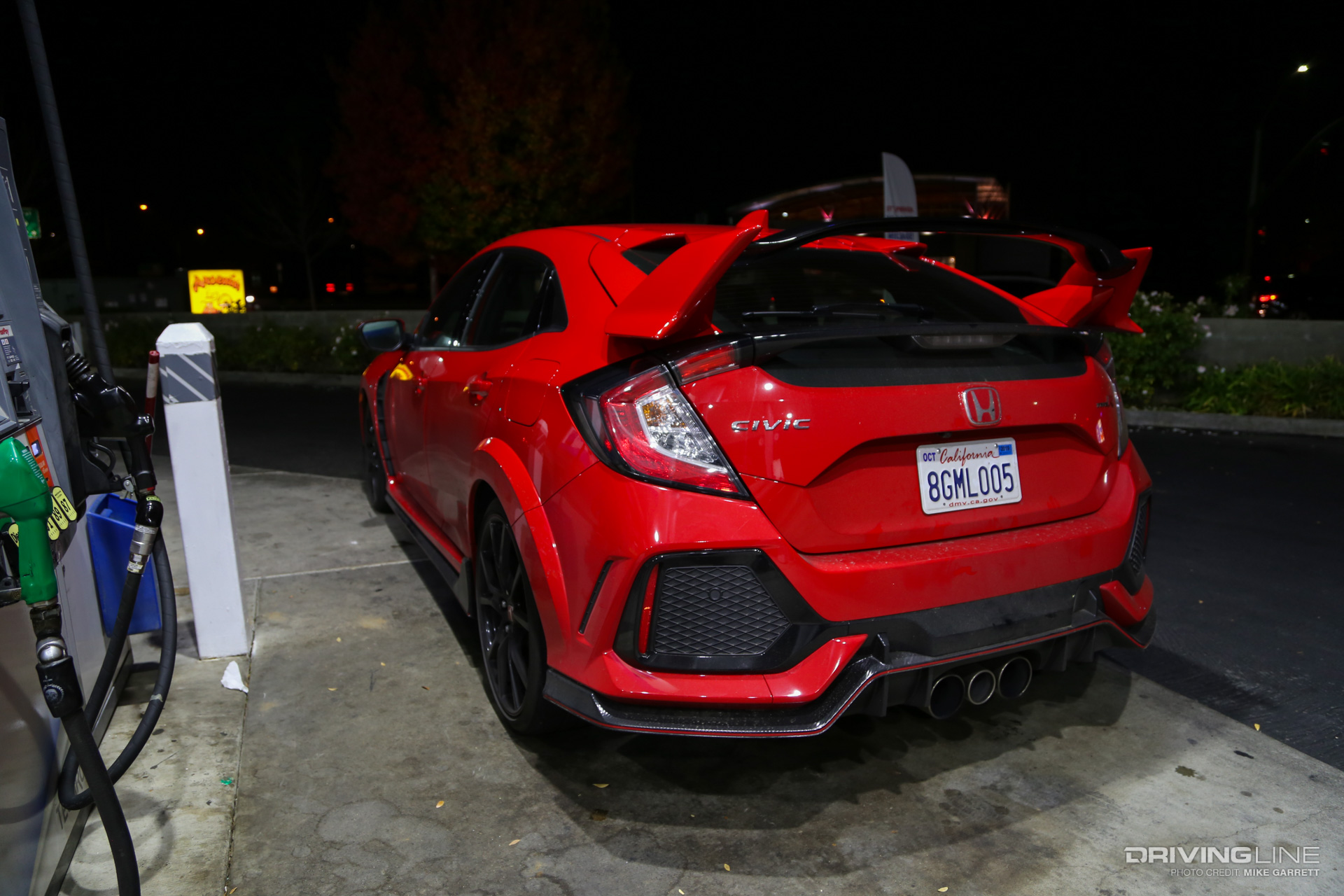 Civic Type R Gas Station Rear