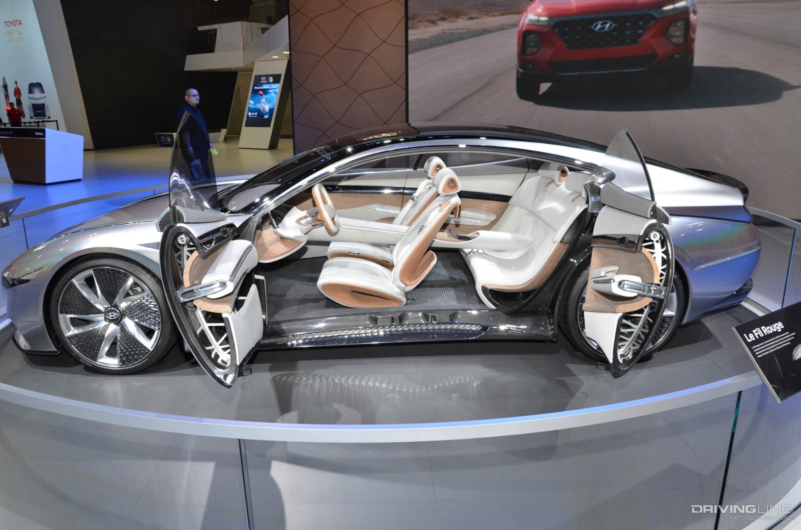 2018 LA Auto Show concepts Hyundai Le Fil Rouge open doors