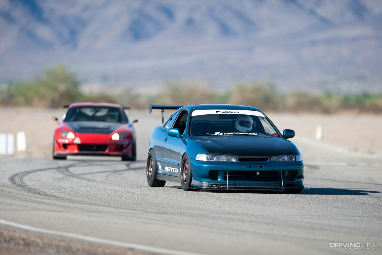 Driver Battles 9 S2000 and Integra racing chuckwalla