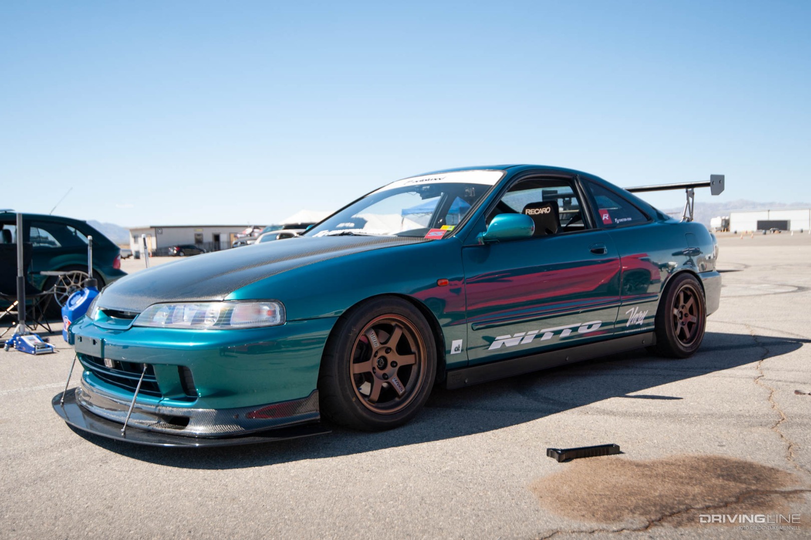 Driver Battles 9 Integra driver side front three quarter