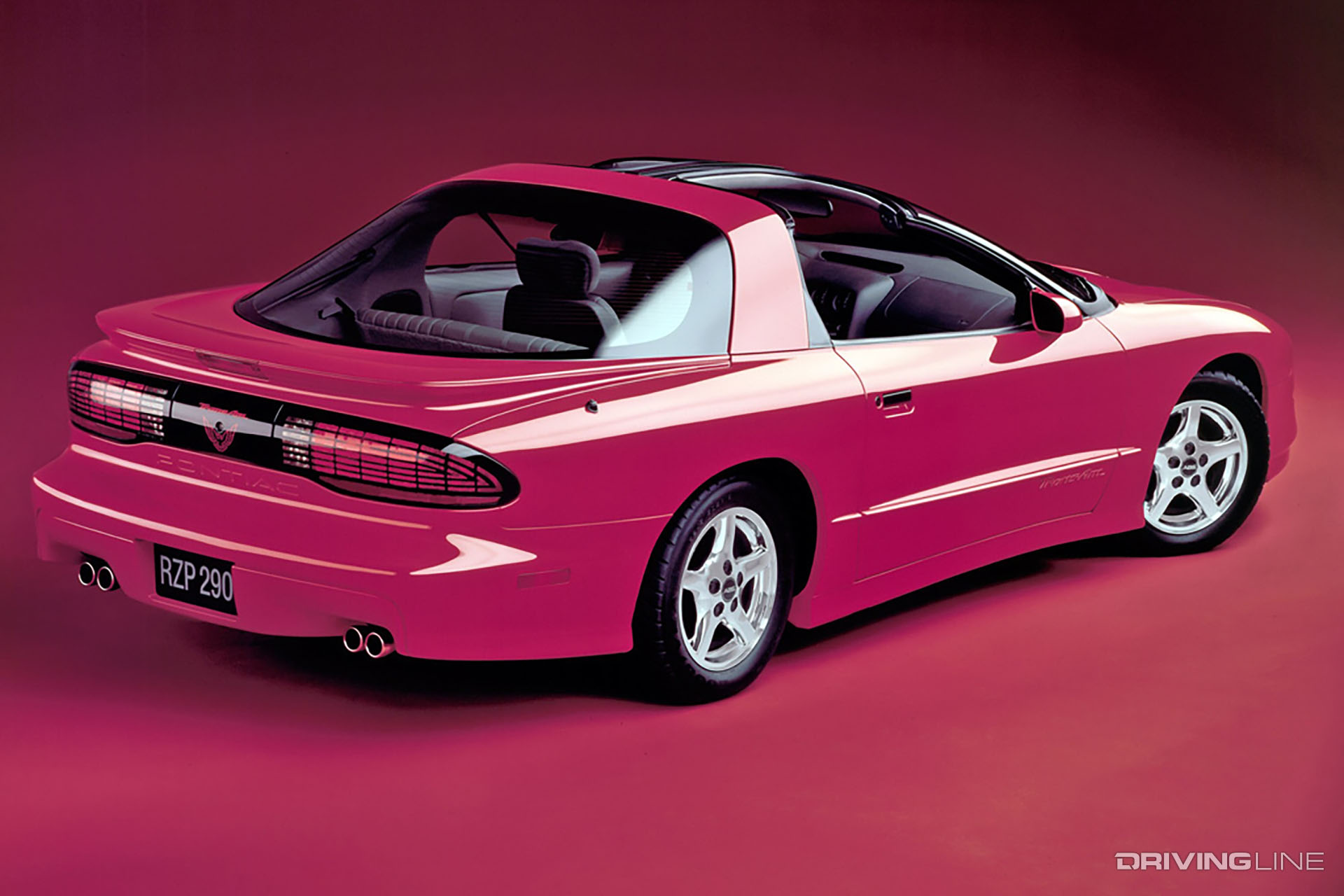 Pontiac Trans Am Formula V8 Red on red background