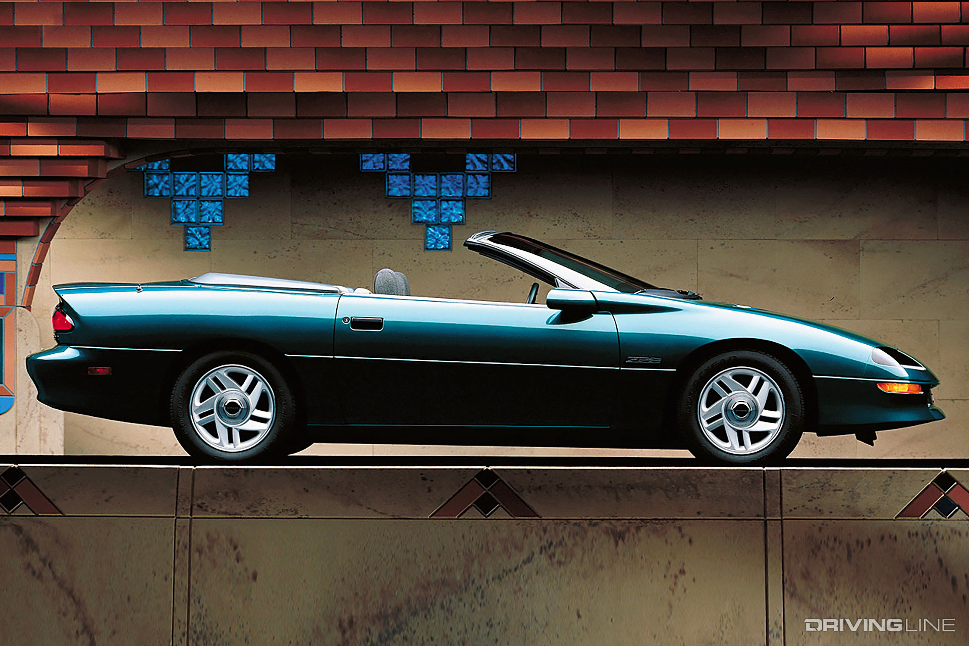 Chevy Camaro Z28 convertible green