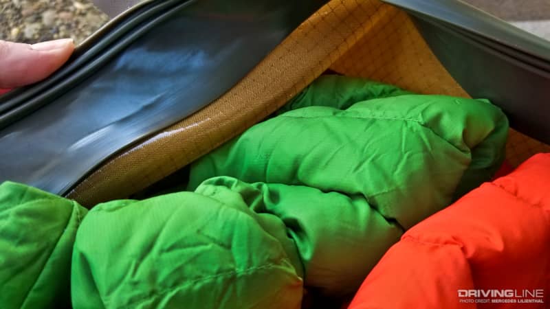 watershed chatooga drybag duffel bag interior detail