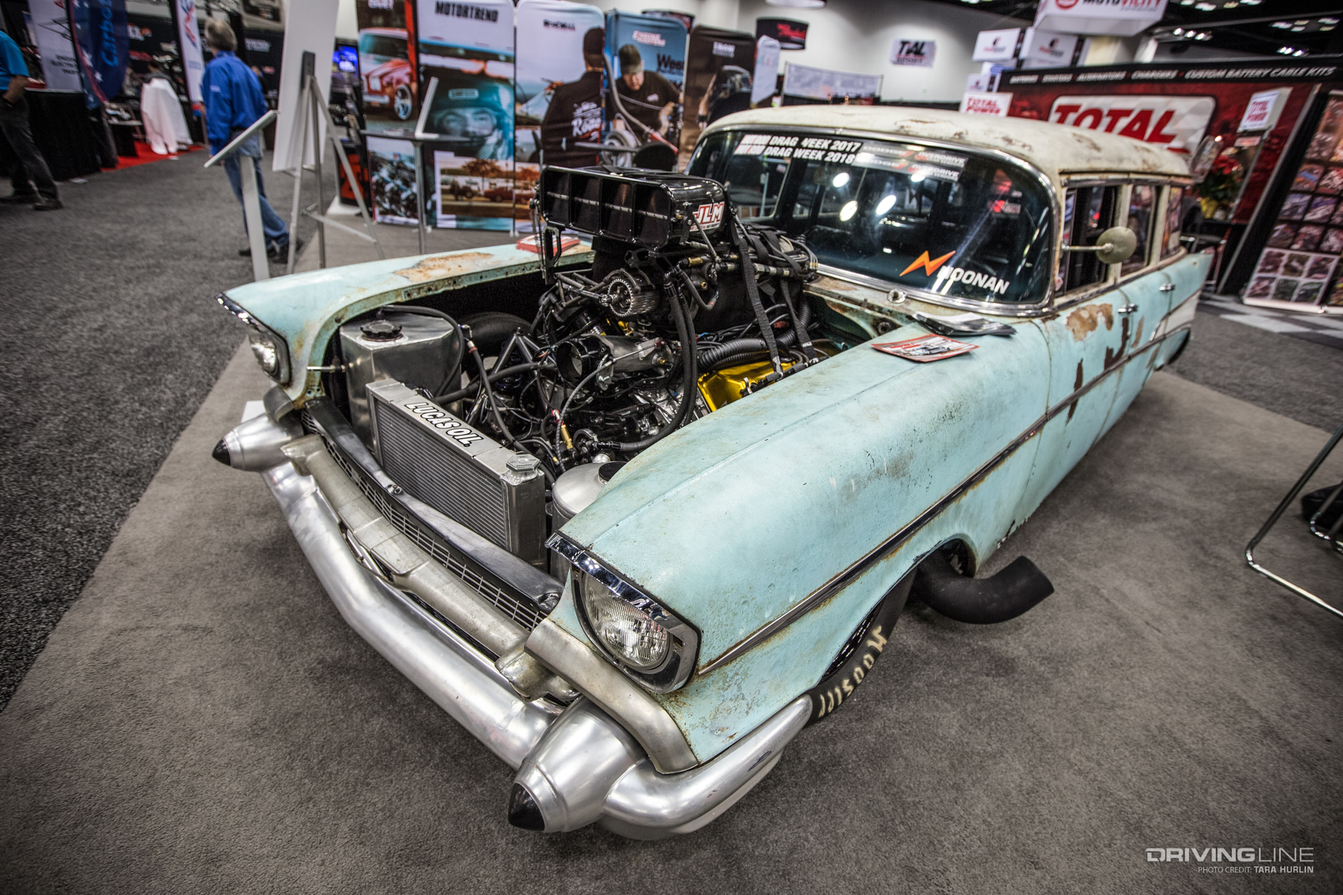 Top Alcohol 1957 Chevy Hot Rod Drag Week PRI Show
