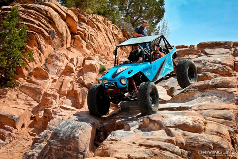 Moab, UT High Dive obstacle on the Behind The Rocks trail