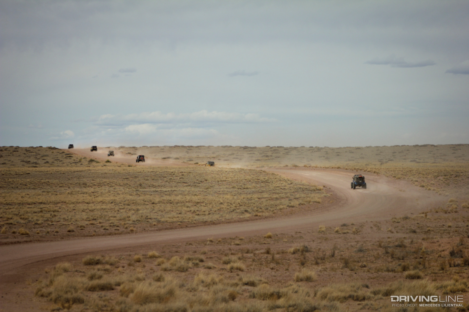 Desert trail in open land, out West