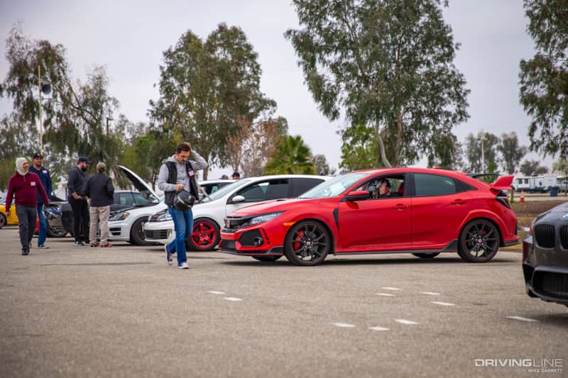 Honda Civic Type R Parking Lot