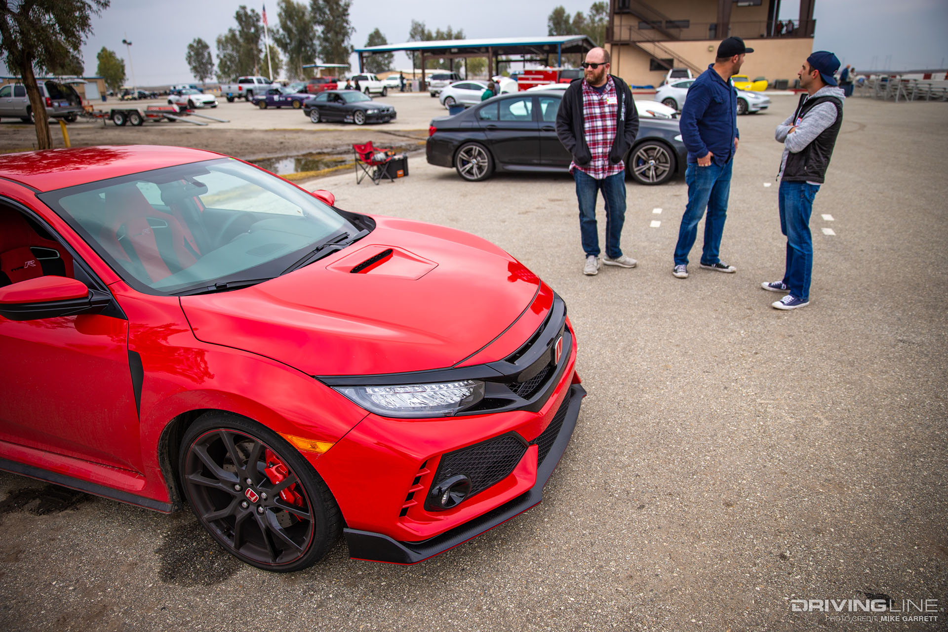 Honda Civic Type R Buttonwillow front end parking lot buttonwillow