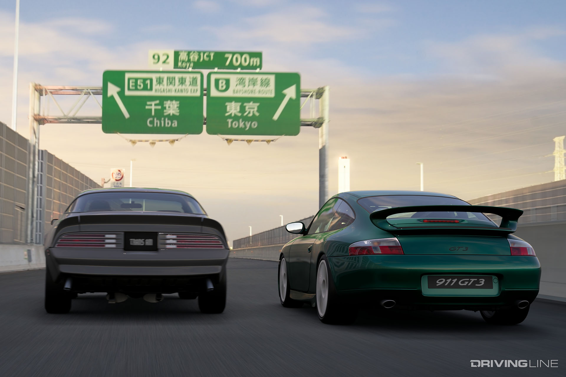 Grant Turismo Sport Trans Am versus Porsche