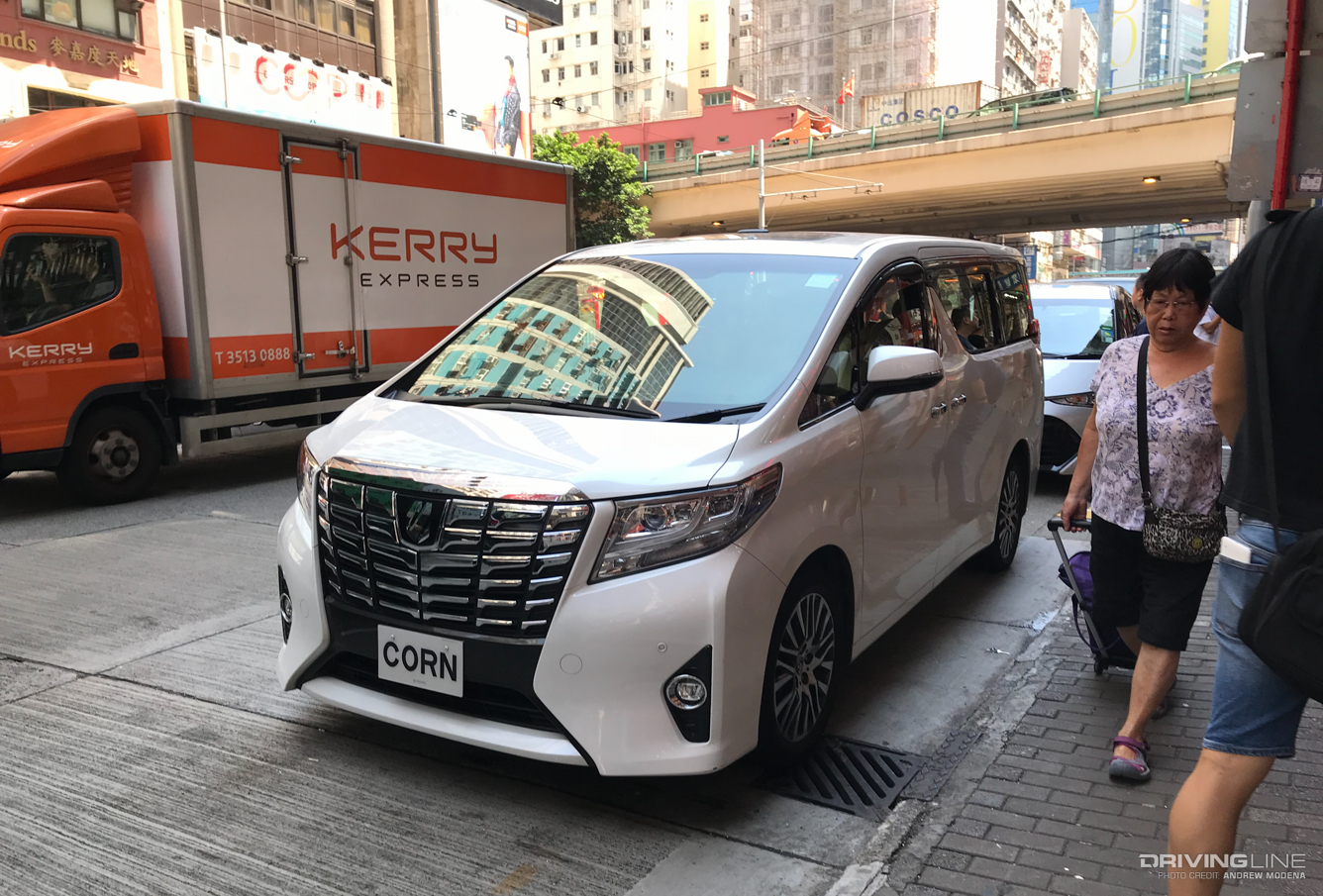 Toyota minivan white hong kong