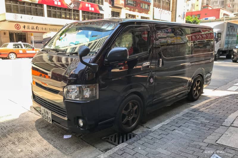worlds coolest minivan black and boxy Hong kong