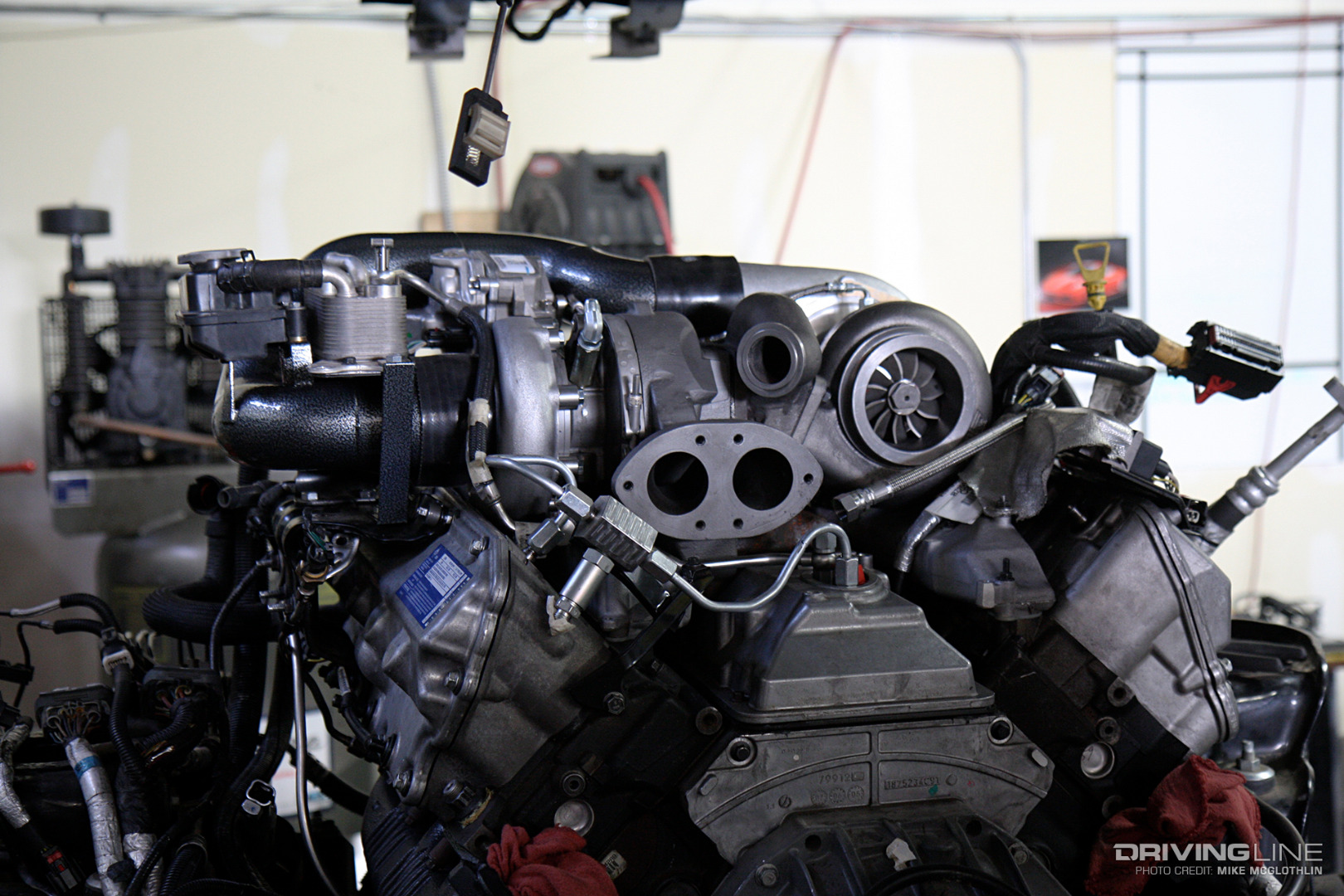 2008 Power Stroke diesel compound turbo