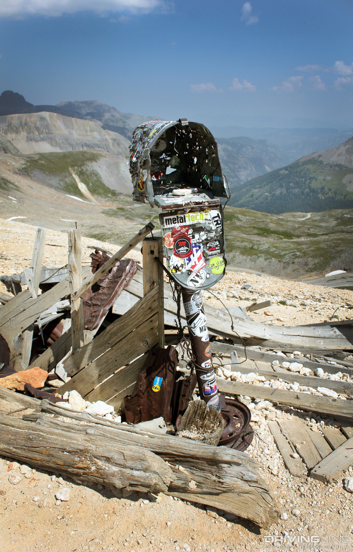 Imogene Pass summit mail box