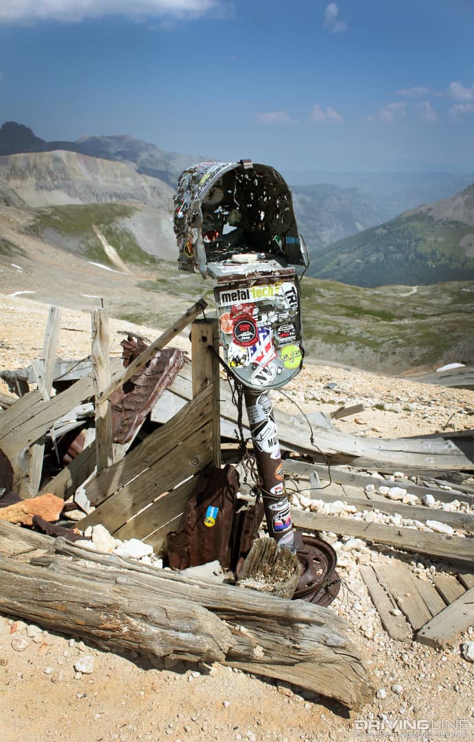 Imogene Pass summit mail box