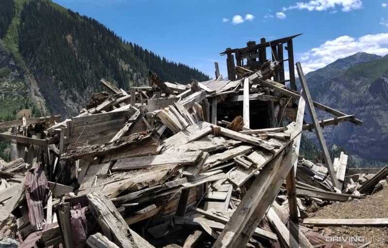 Mine ruins along Imogene Pass