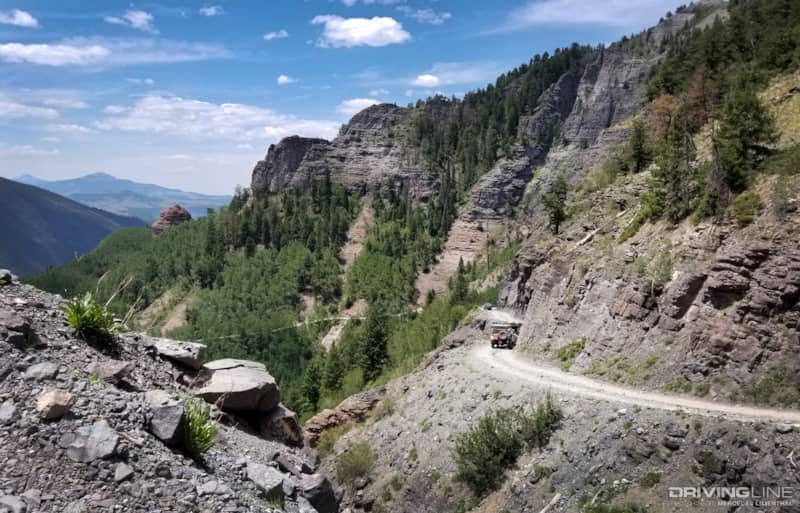 Trail leading from Imogene to Telluride