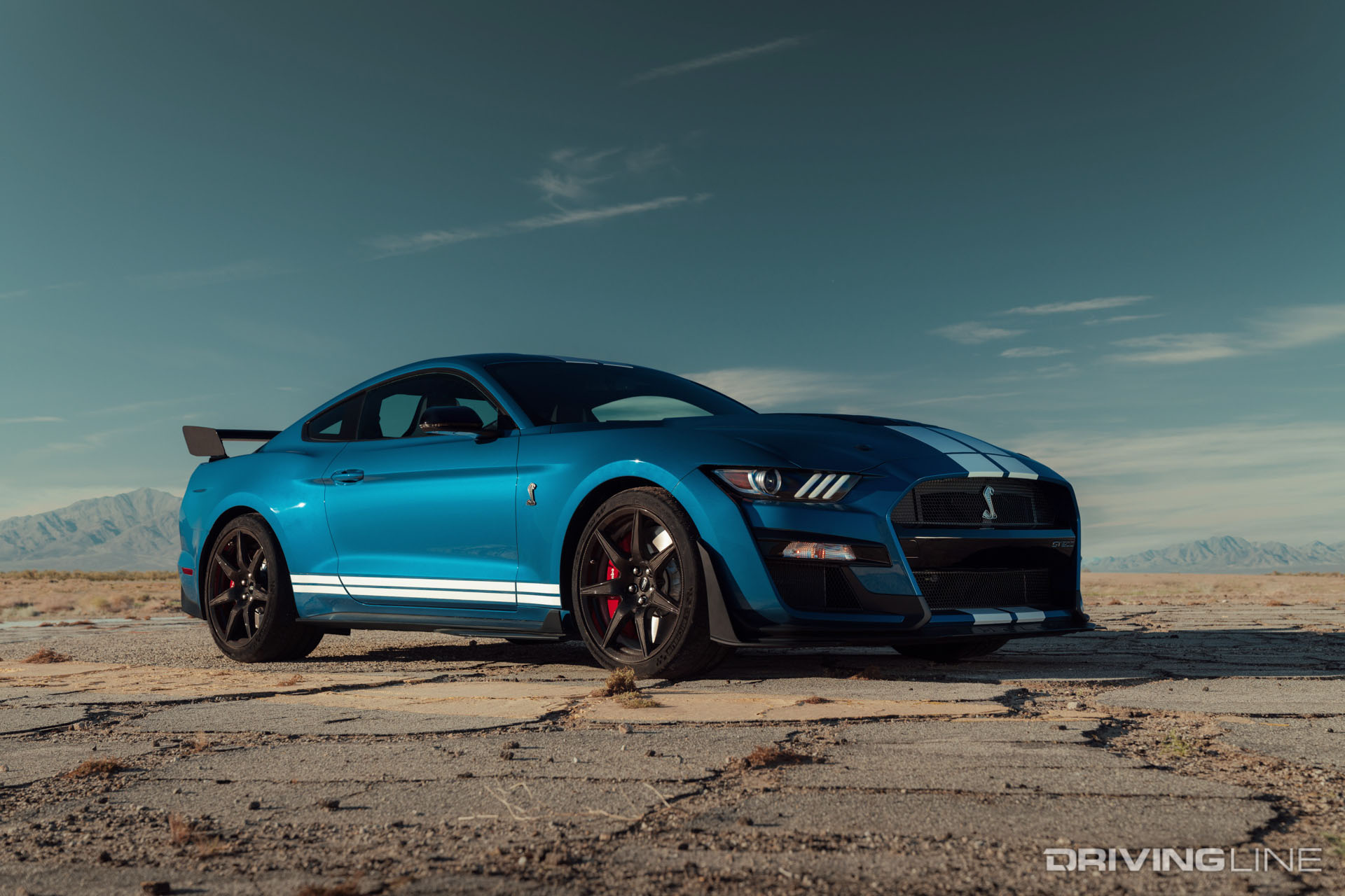 Ford Mustang GT500 Blue Front