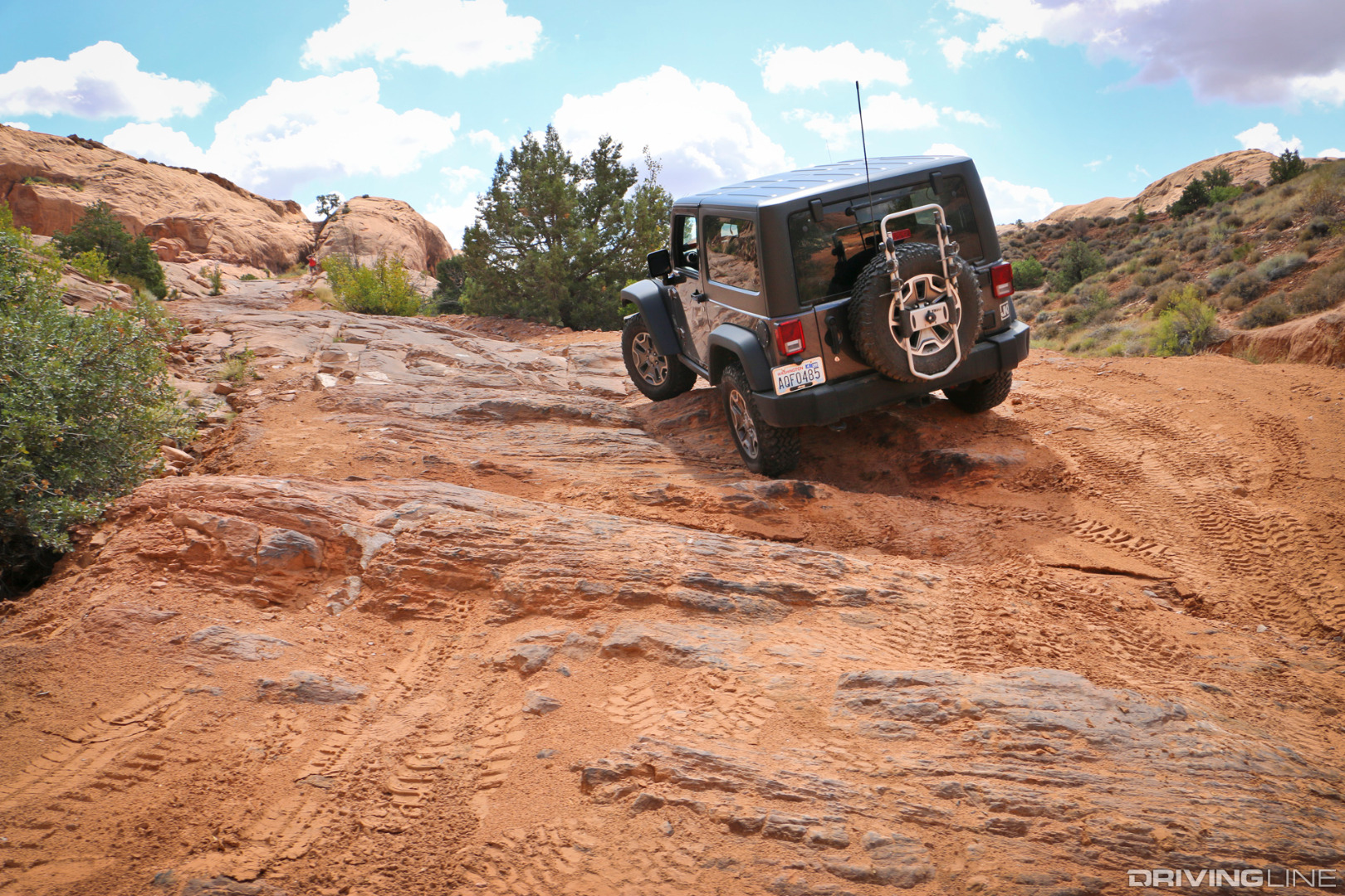 Debbie Hires and her Crystal Jeep Granite Rubicon JK