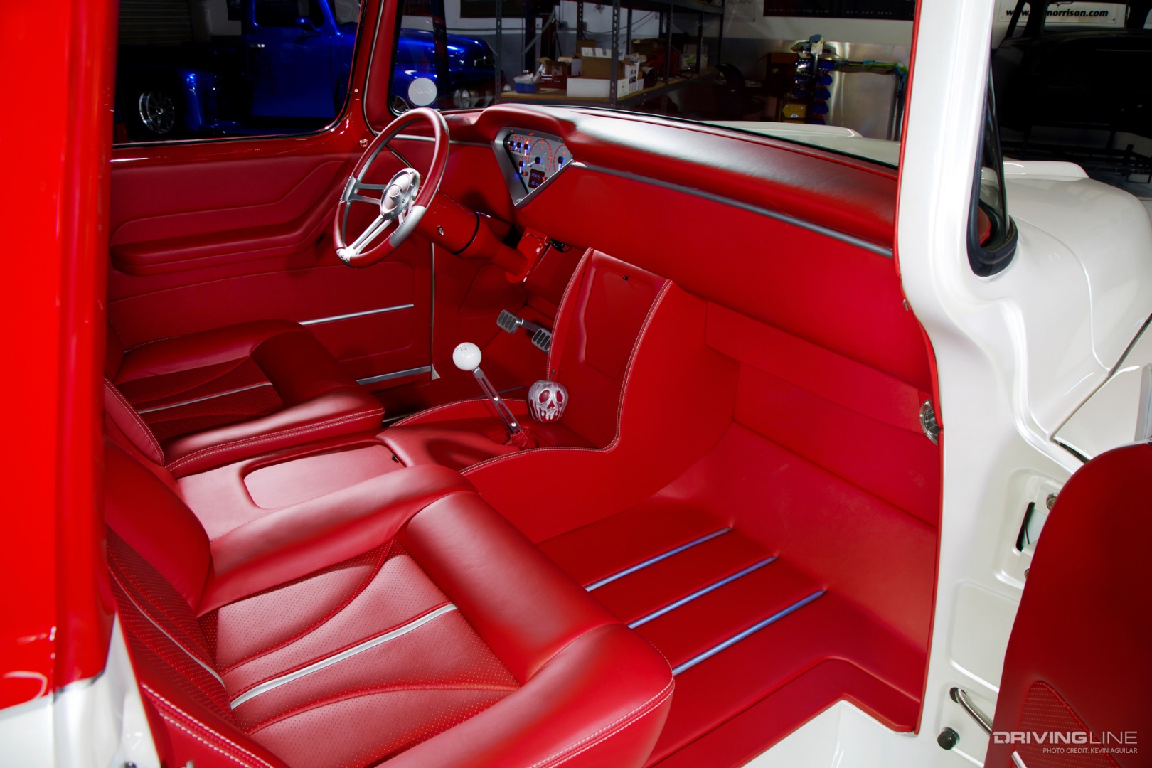 Snow White '57 Chevy Interior Right Side