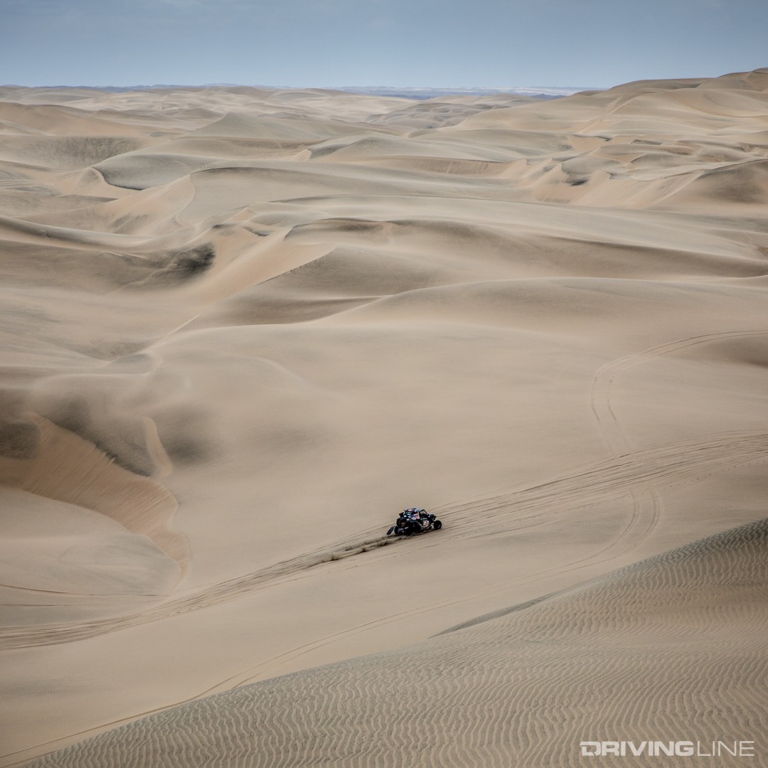 Casey Currie in the dunes
