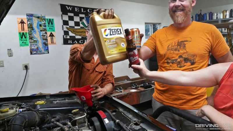 We made new friends while replacing Jeep Cherokee radiator