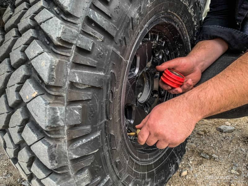 Airing down trail grapplers