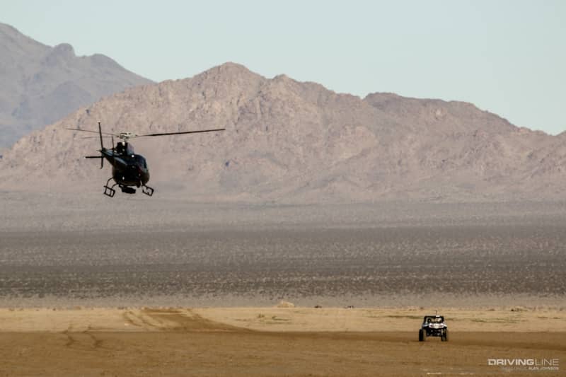 Can-Am King of the Hammers UTV Race 2019 helicopter