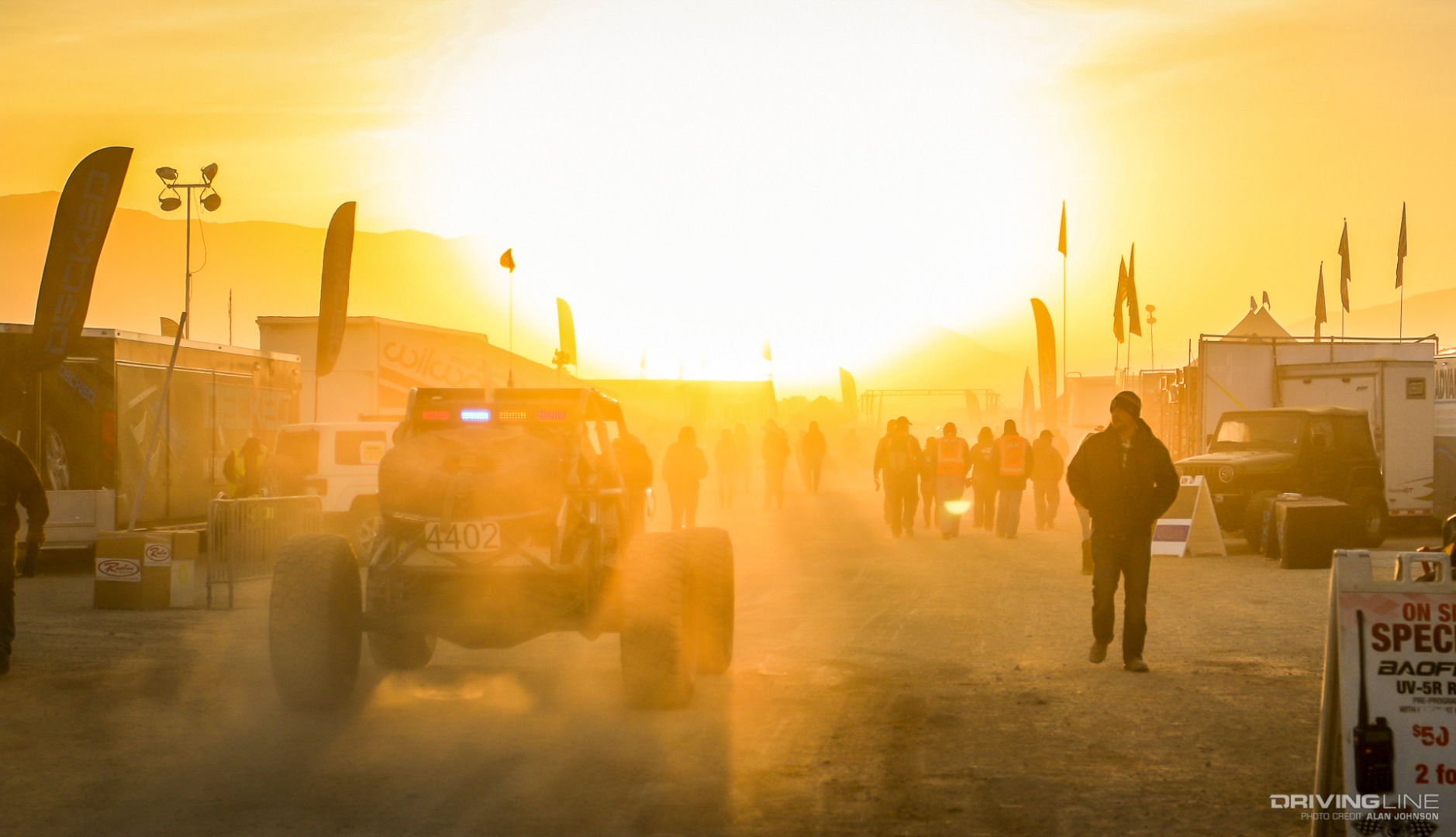 Early morning in Hammertown at King of the Hammers 2019
