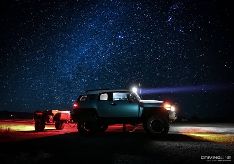 Enjoy the Journey: FJ Cruiser at night