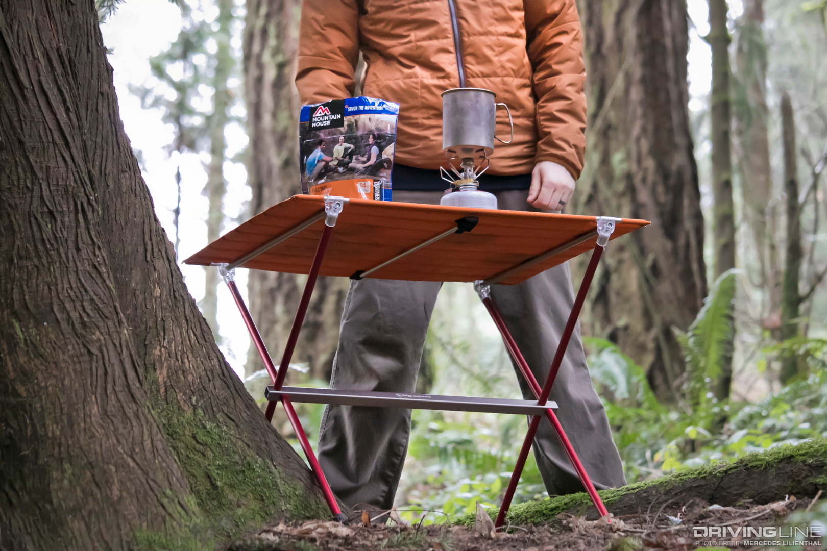 Big Agnes Soul Kitchen Camp Table in use