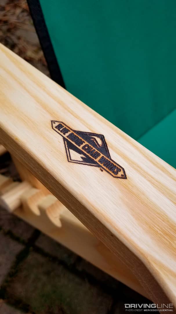 Blue Ridge Chair Works Backpack Chair arm