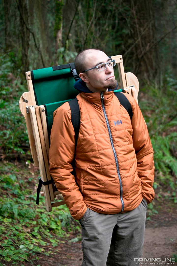 Blue Ridge Chair Works Backpack Chair on back