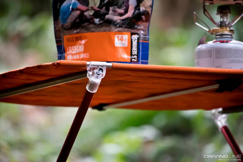 Big Agnes Soul Kitchen Camp Table underside