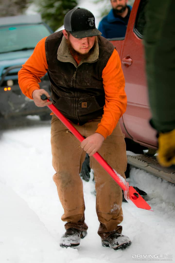 DMOS Stealth shovel in use