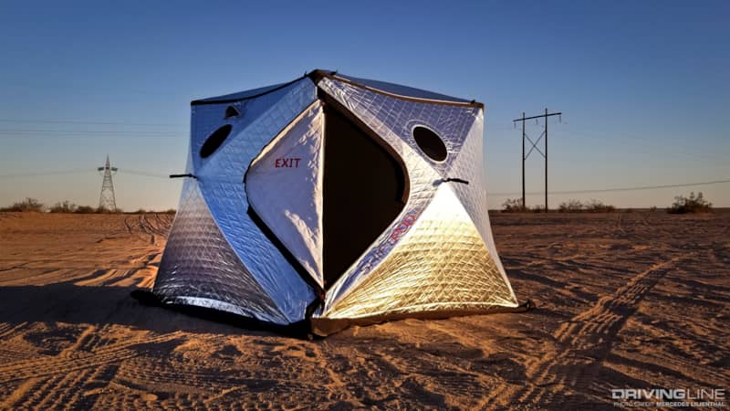 Shiftpod Mini exterior and door opening