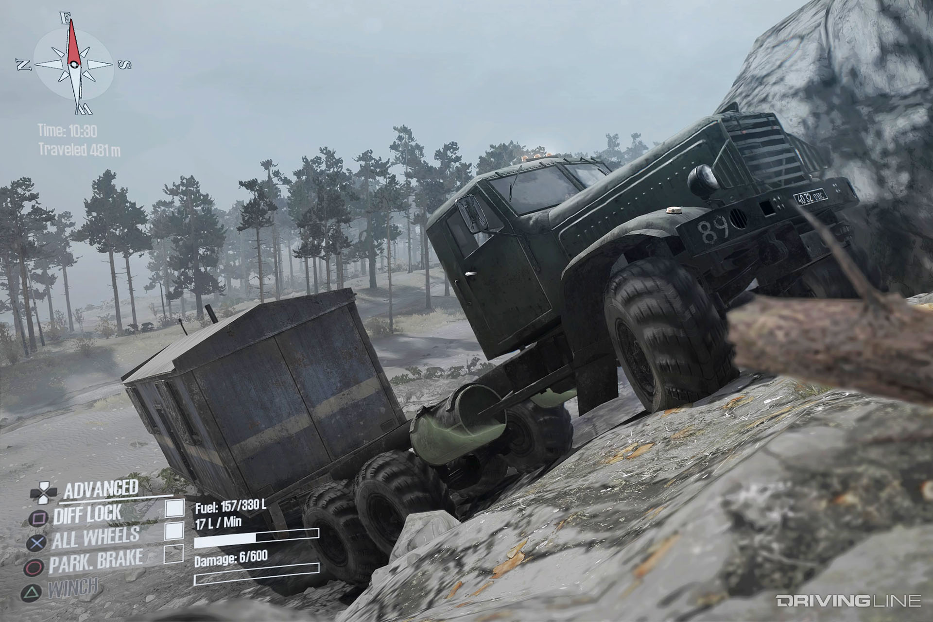 Spintires: MudRunner Diesel Rig Hill Climb