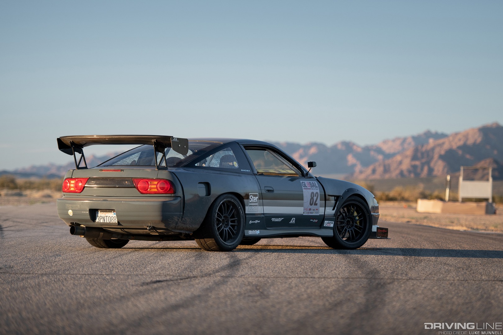 Nissan 240SX Driver Battles Rear