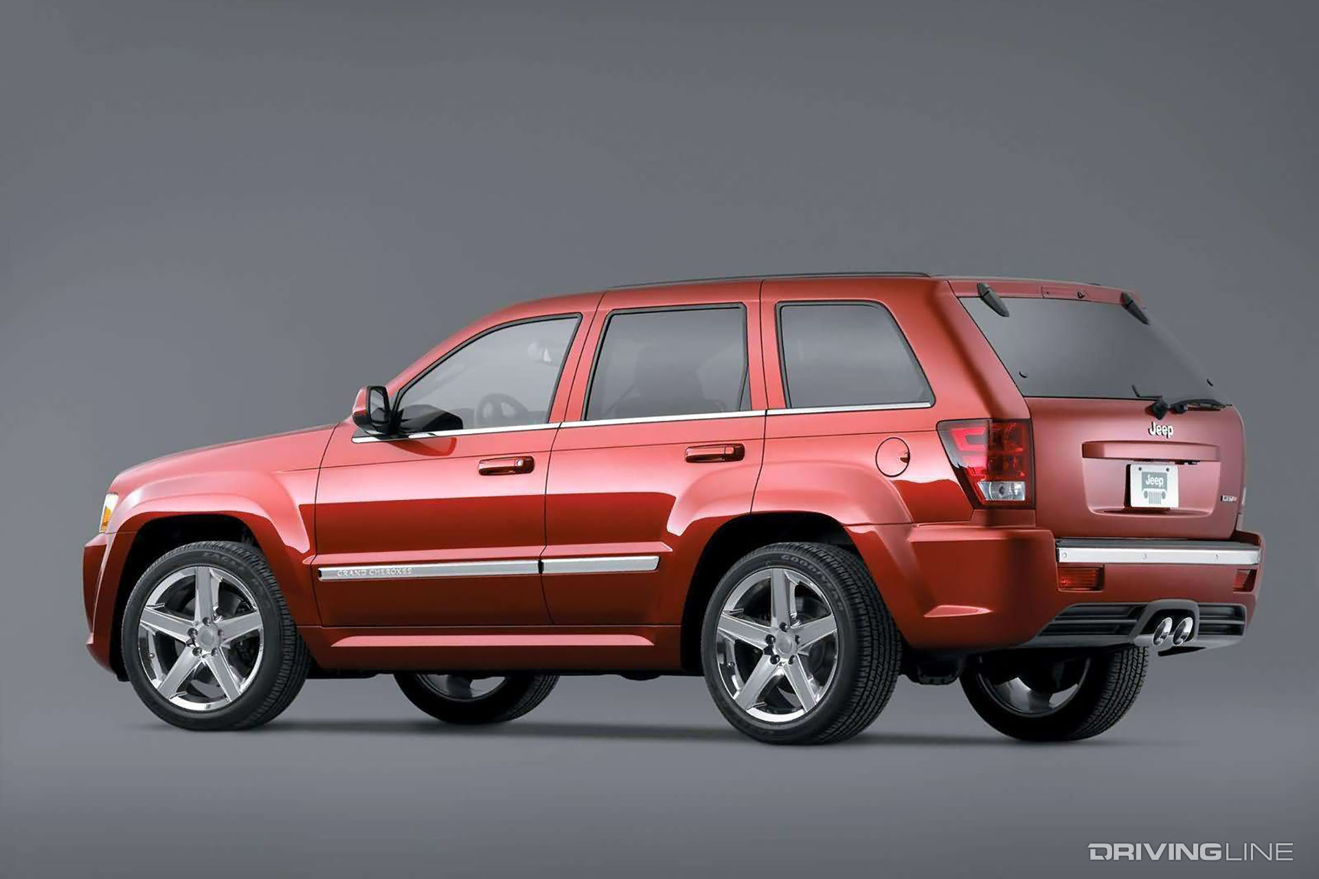2006 Jeep Grand Cherokee SRT8 Red Rear View