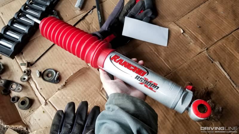 Prepping new Rancho RS9000XL adjustabe shocks