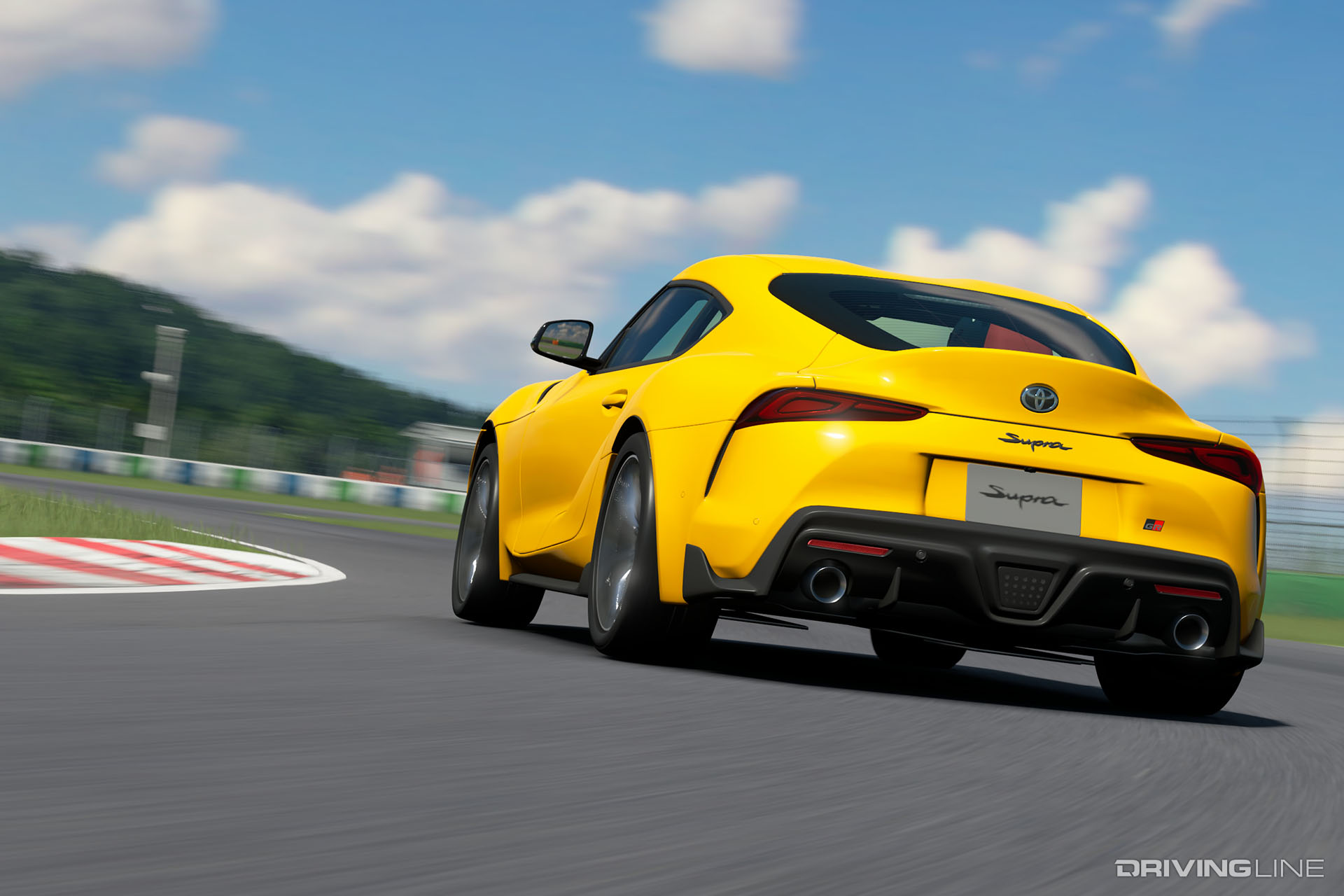 2019 Toyota Supra Yellow Gran Turismo Sport