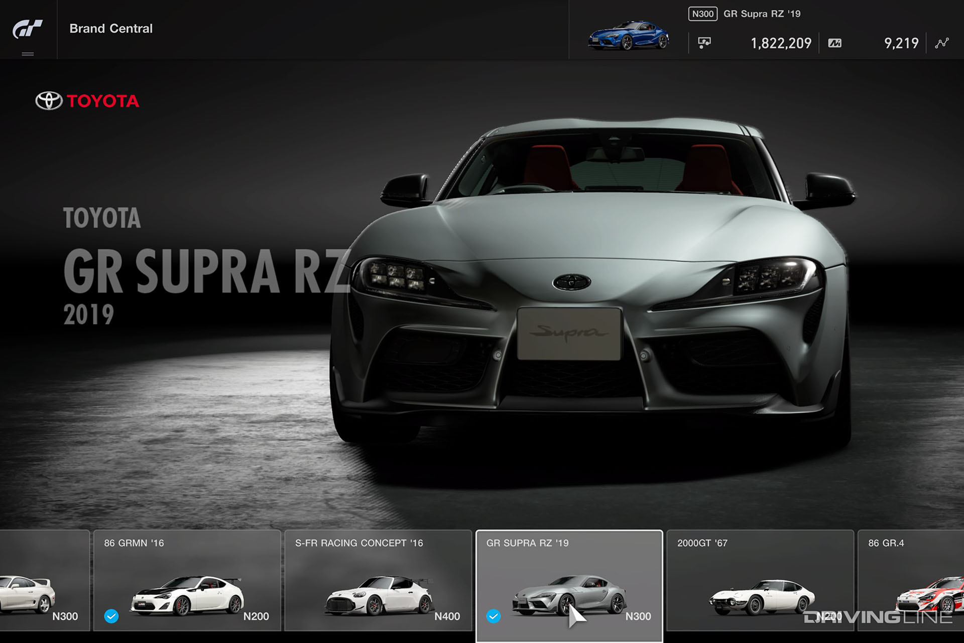 Gran Turismo Sport Toyota GR Supra RZ Silver