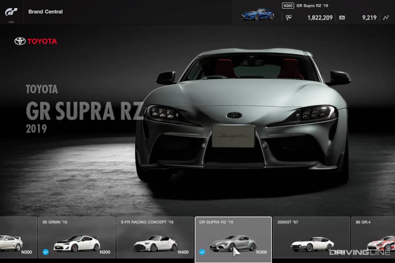 Gran Turismo Sport Toyota GR Supra RZ Silver
