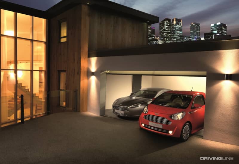 Aston Martin Cygnet garage