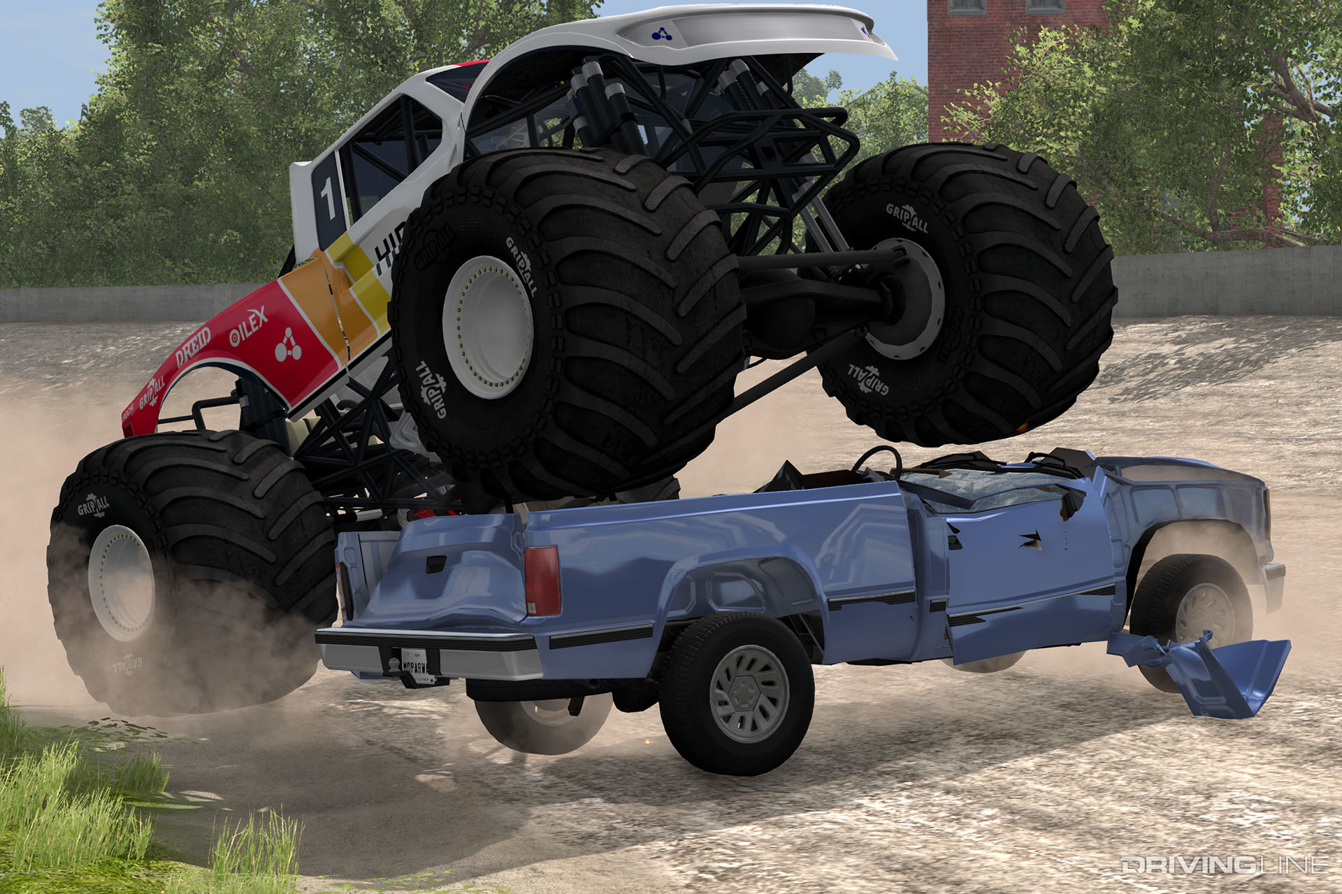 BeamNG.drive Monster Truck Crush
